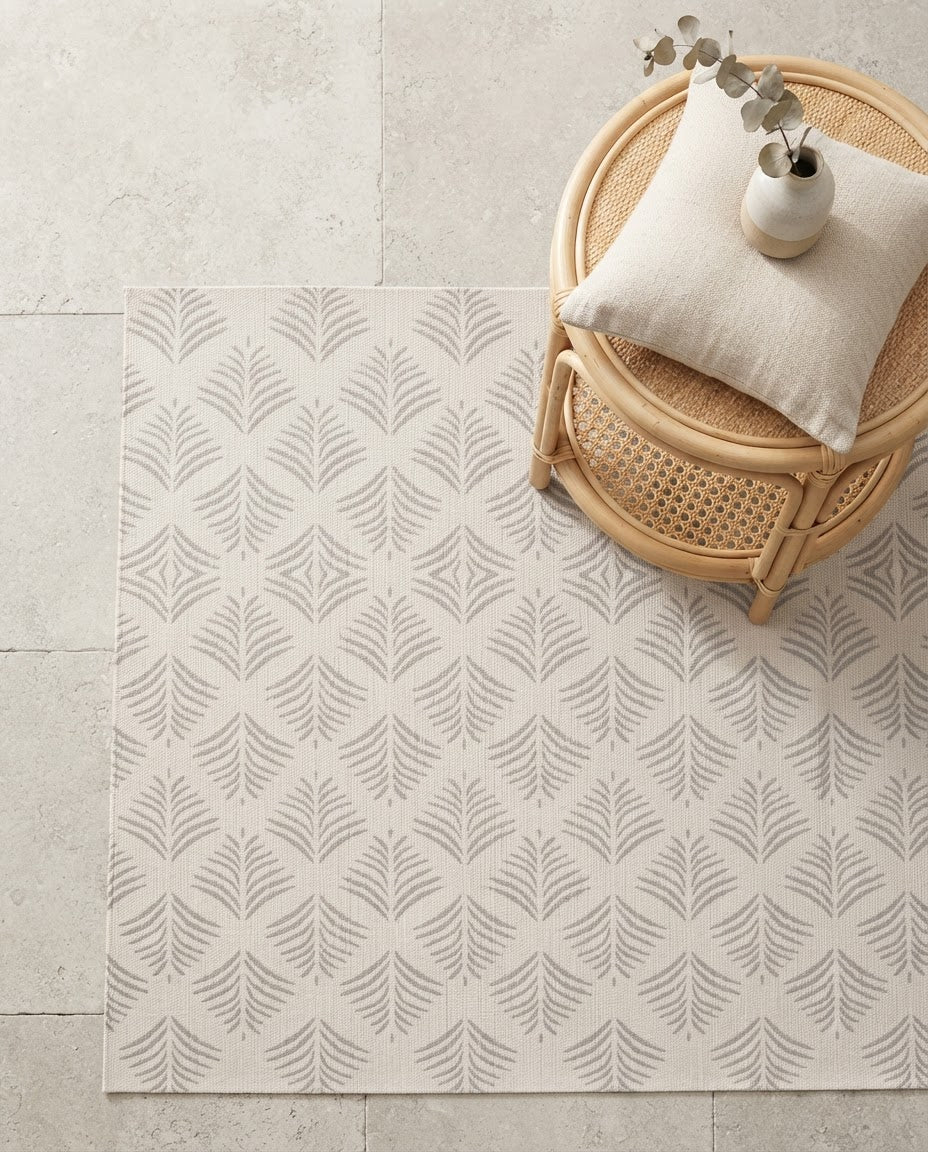Outdoor Teppich Botanical Beige Styling