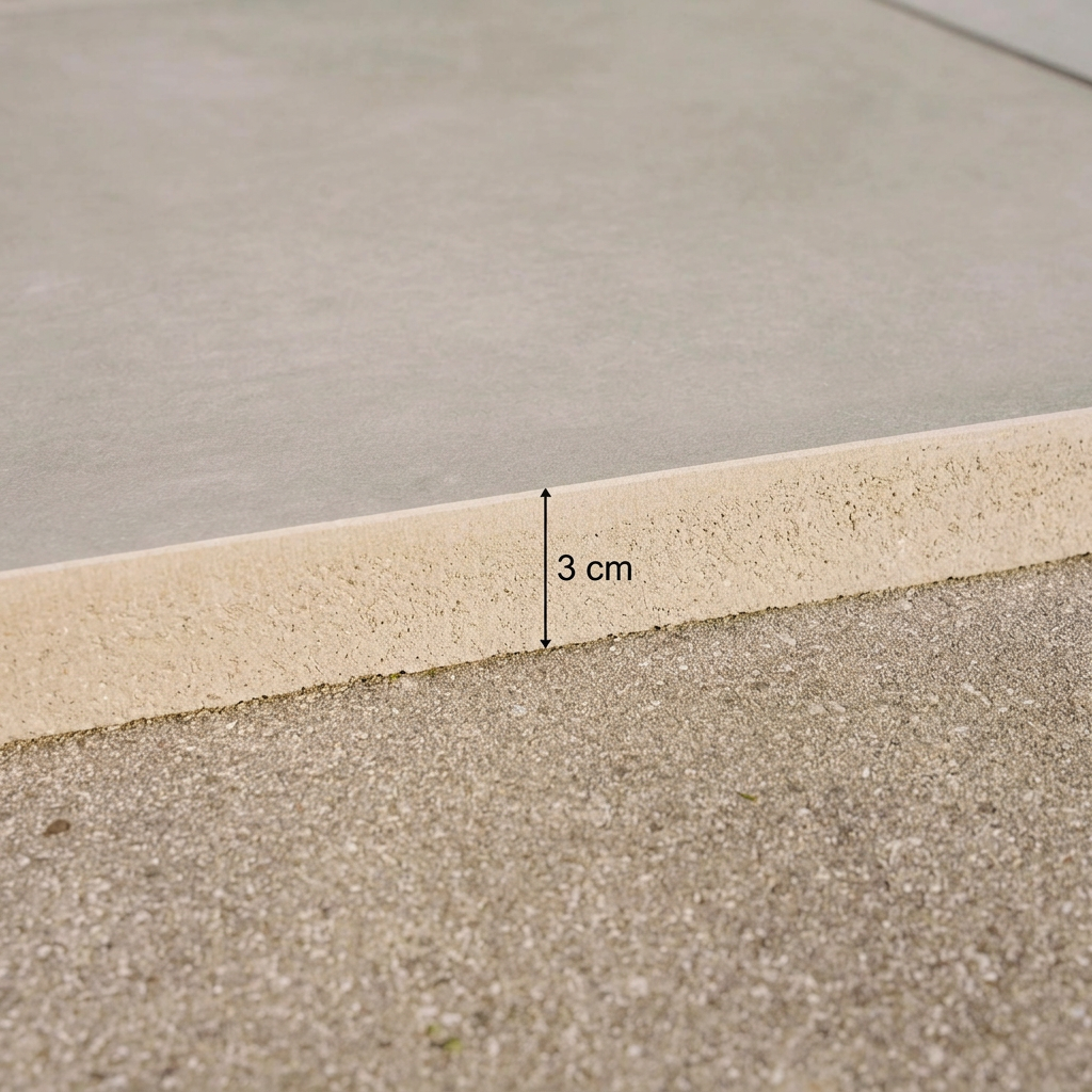 Extra Starke Terrassenplatte Light – 60×60×3 cm | Befahrbar & Hochbelastbar