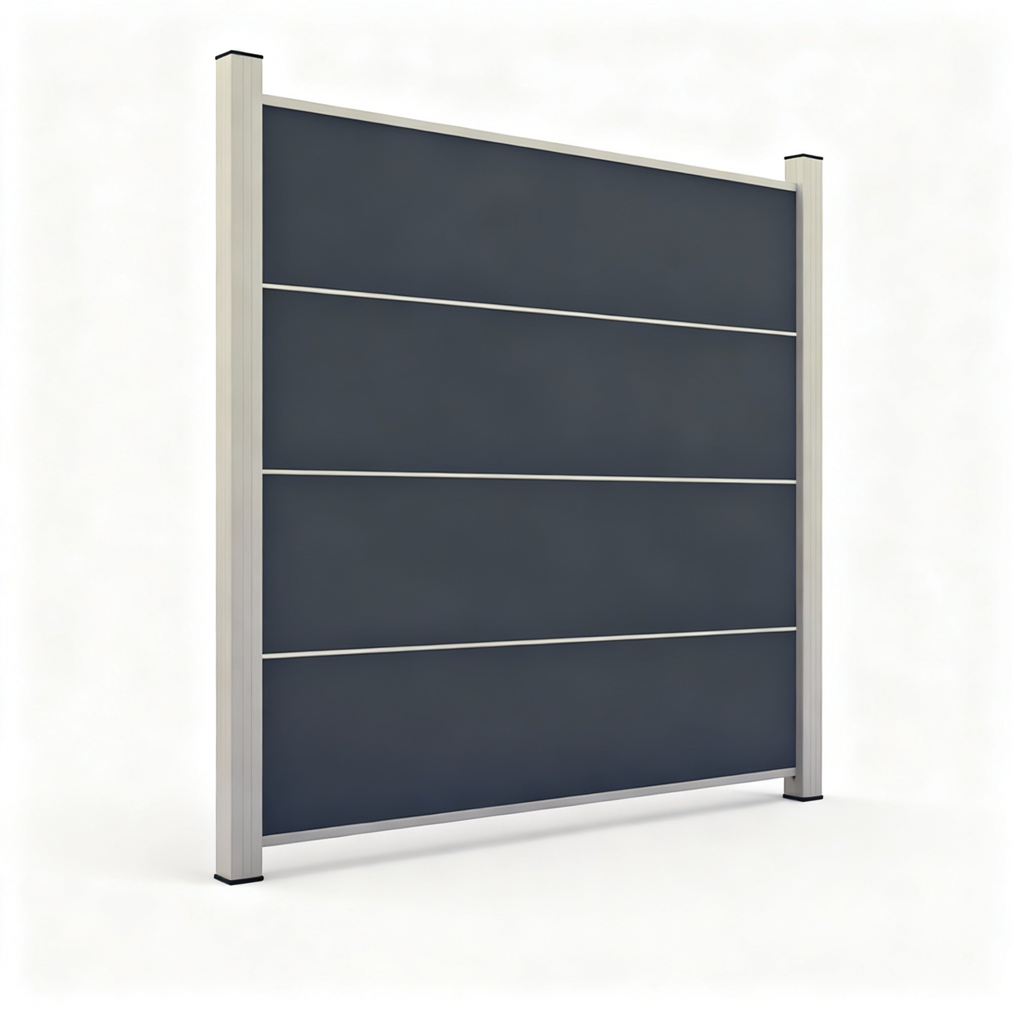 Aluminium Sichtschutzzaun Paneel Anthrazit 1800 × 446mm