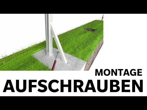 WPC Sichtschutzzaun Stecksystem Sand / Anthrazit Komplettset