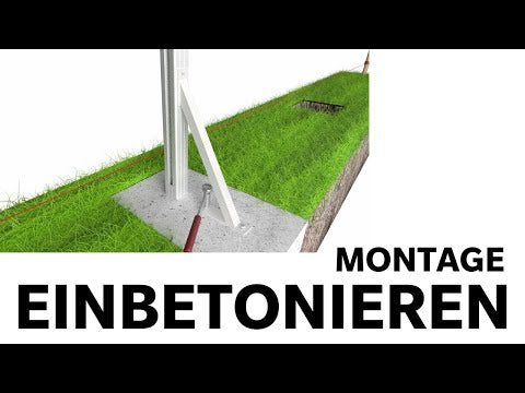WPC Sichtschutzzaun Stecksystem Sand / Anthrazit Komplettset
