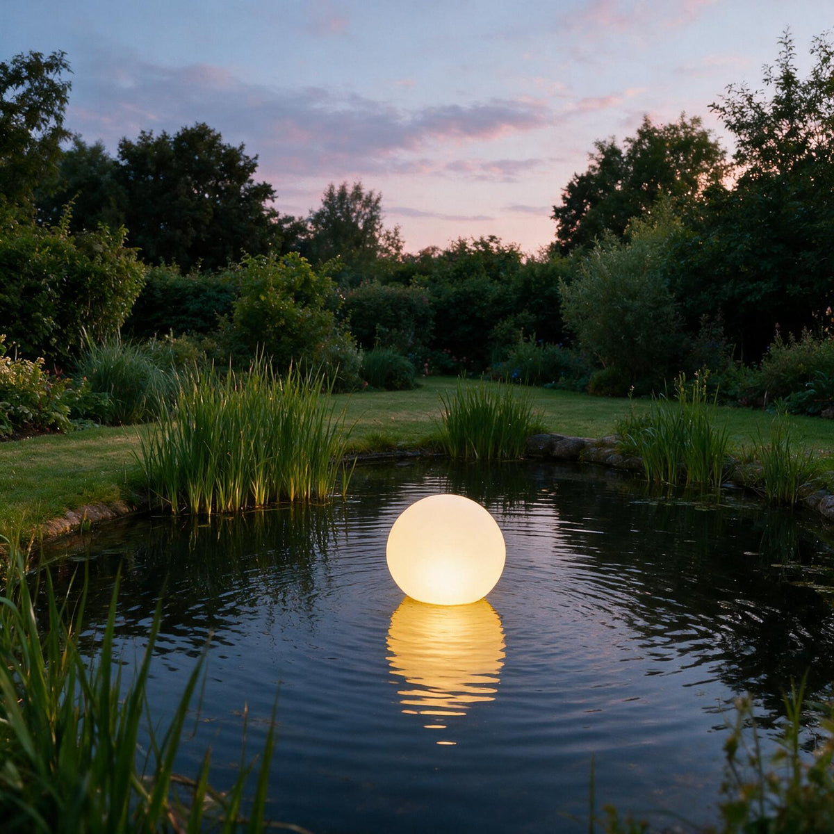 Schwimmende Solar-LED-Gartenleuchte Orb