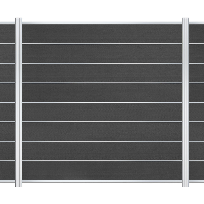 EASY Alu-Designleisten für WPC-Zaun 7er Set