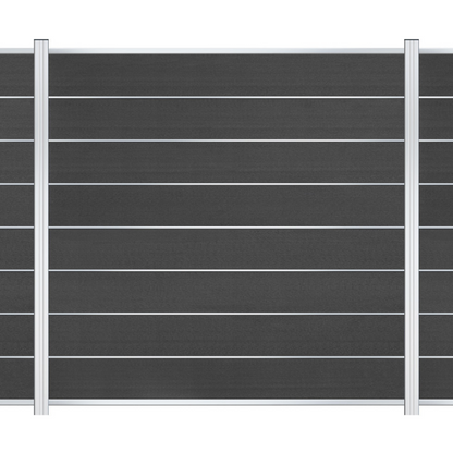 EASY Alu-Designleisten für WPC-Zaun 7er Set