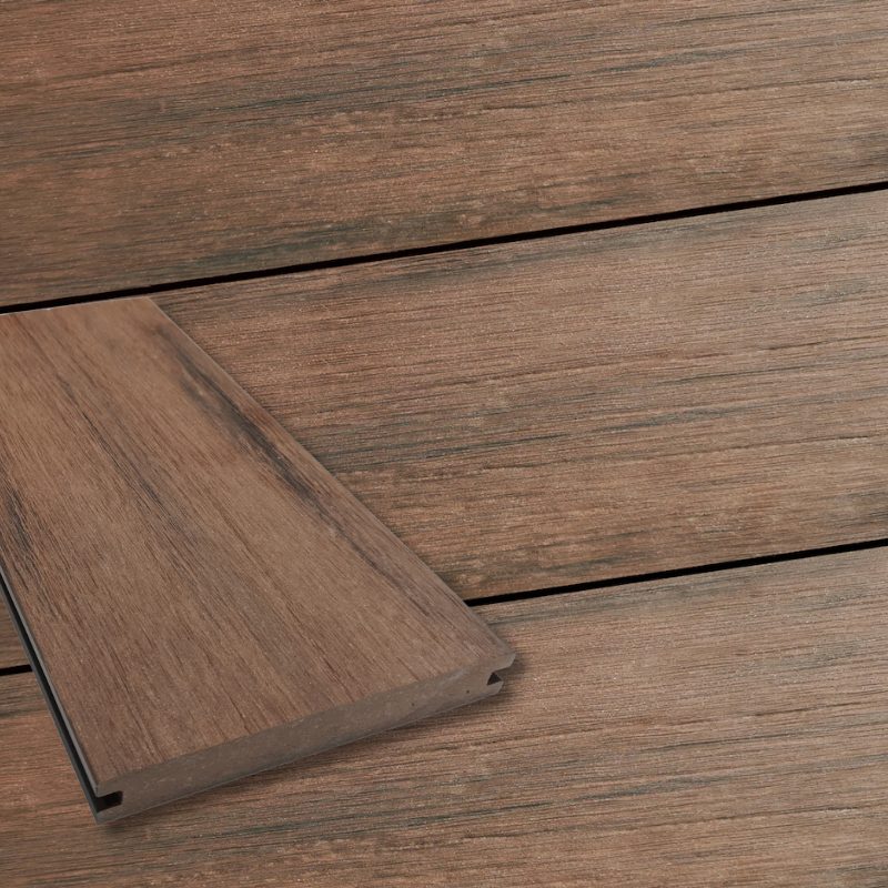 WPC Terrassendiele Massiv Antik Coffee