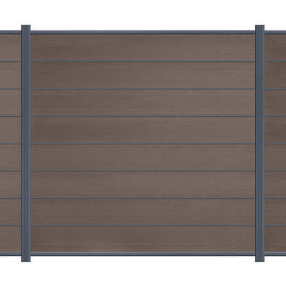 EASY Alu-Designleisten für WPC-Zaun 7er Set