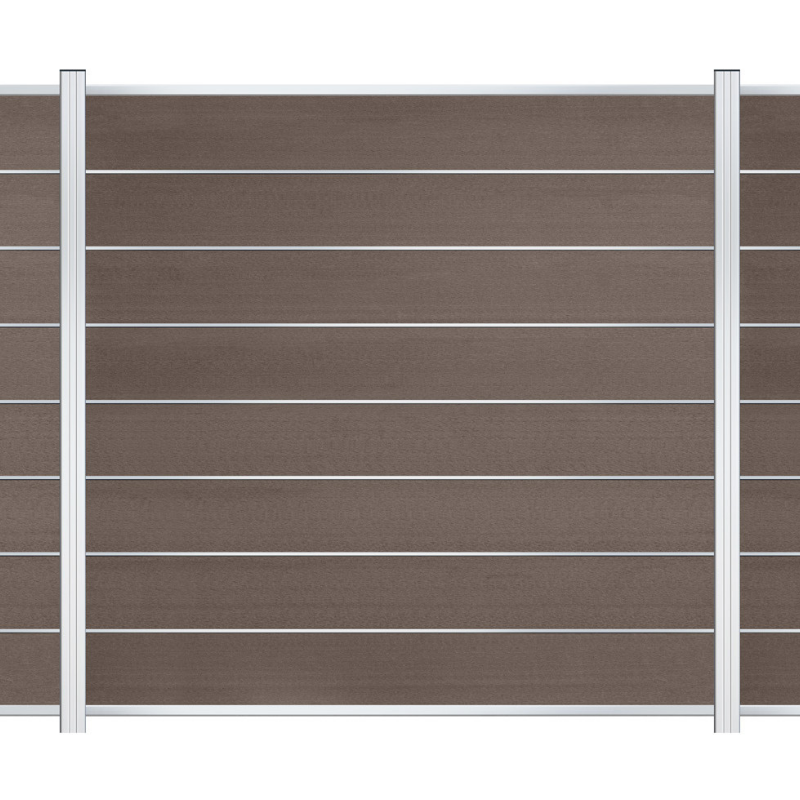 EASY Alu-Designleisten für WPC-Zaun 7er Set