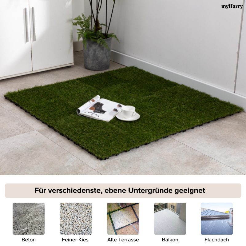 Klickfliese Gras 30x30cm (11er Set)