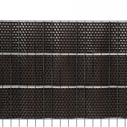 Rattan Sichtschutzstreifen Dunkelbraun RD02 255cm