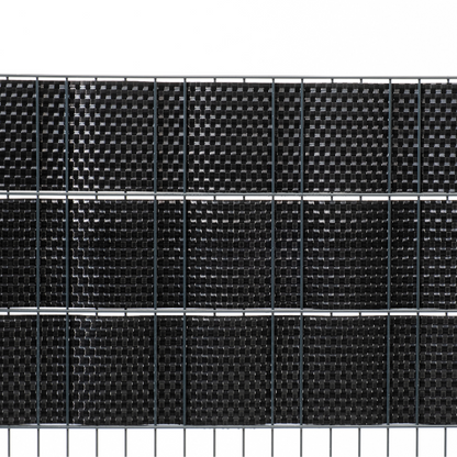 Rattan Sichtschutzstreifen Schwarz RD04 255cm