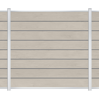 EASY Alu-Designleisten für WPC-Zaun 7er Set