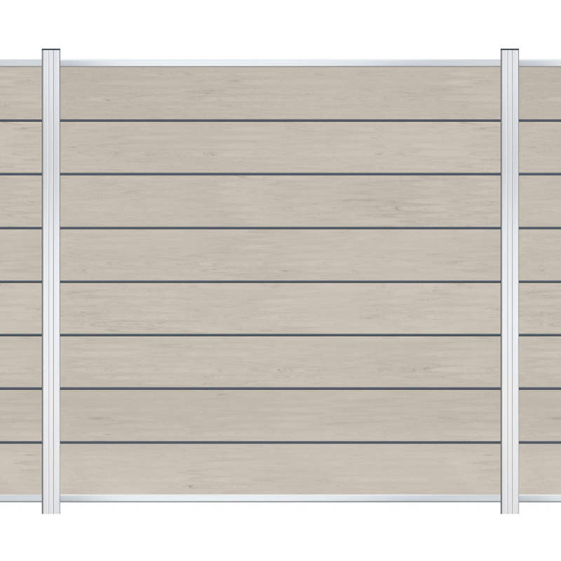 EASY Alu-Designleisten für WPC-Zaun 7er Set