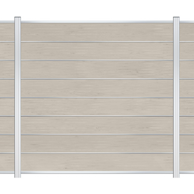 EASY Alu-Designleisten für WPC-Zaun 7er Set