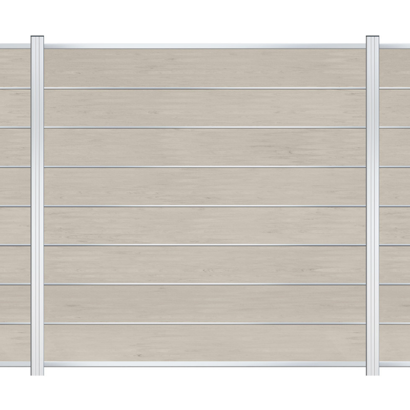 EASY Alu-Designleisten für WPC-Zaun 7er Set