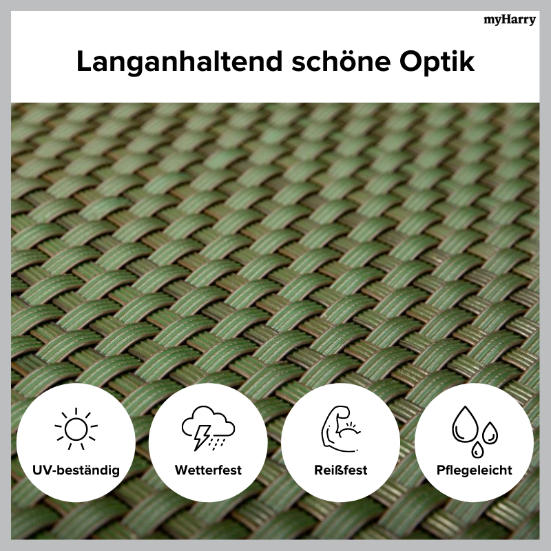 Rattan Sichtschutzstreifen Grün RD12 255cm