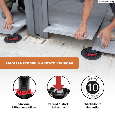 Stelzlager 8mm fix für Terrassenplatten YEED