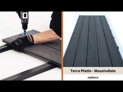 WPC-Komplettset Platin Terra Massivdiele