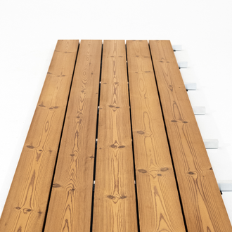 Thermokiefer Terrassendiele Set - 50 Dielen à 1 m